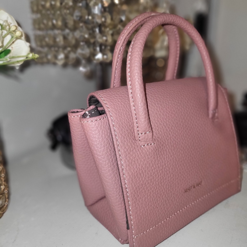 Matt & Nat Pink Textured Mini Bag - Picture 2 of 5